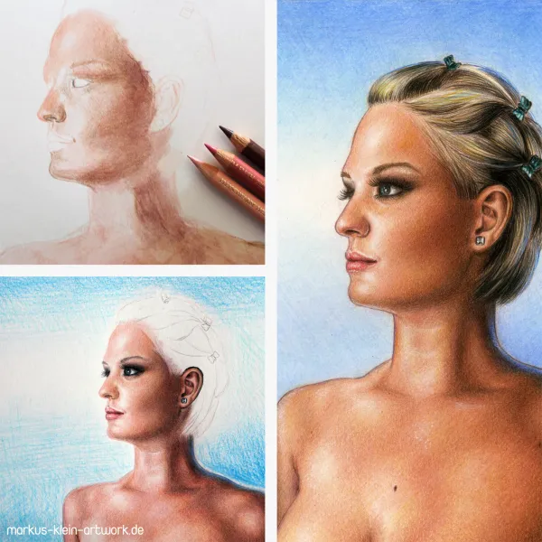 Natascha In Summertime WIP Collage